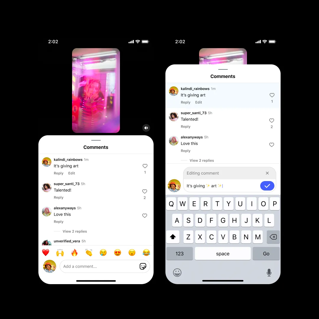 Instagram Now Lets Users Edit Comments